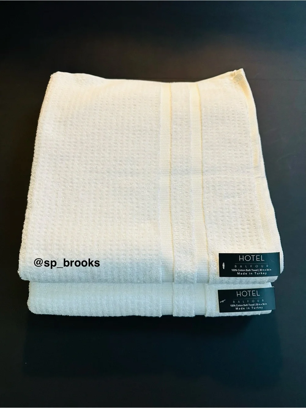 🎁8PC Hotel Balfour Bath Towels White Waffle Made in Turkey Soft Cotton Towels